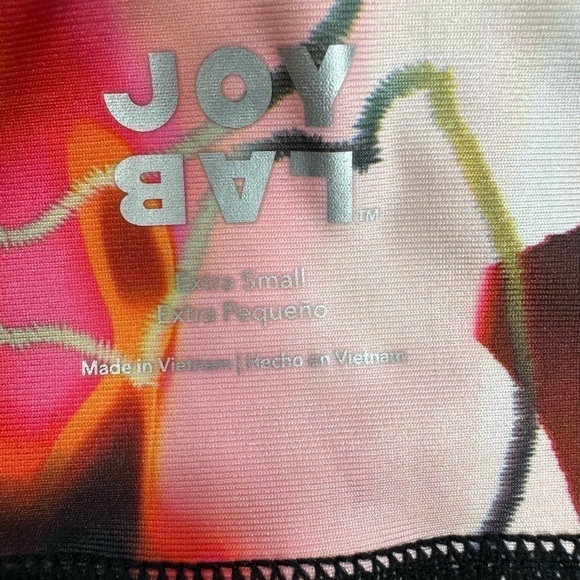 Joy Lab Floral Print Sports Bra & 7/8 Leggings Sz XS NWT - Picture 15 of 17